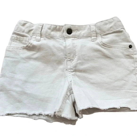 CAT & JACK EUC GIRLS WHITE JEAN SHORTS  DENIM SUMMER CASUAL PANTS JEANS SIZE L - Picture 1 of 3